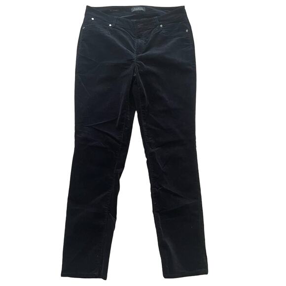 Talbots Velvet Black Pants Size 8 - Picture 1 of 12